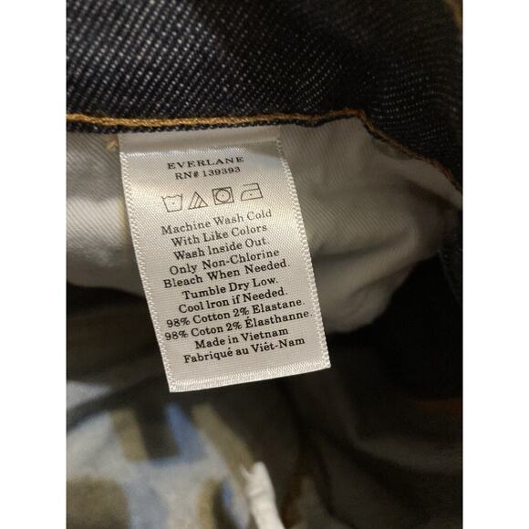Everlane Women’s Mid Rise Denim Skinny Jeans Dark Wash Mid Rise Ankle Size 28 - Picture 9 of 9
